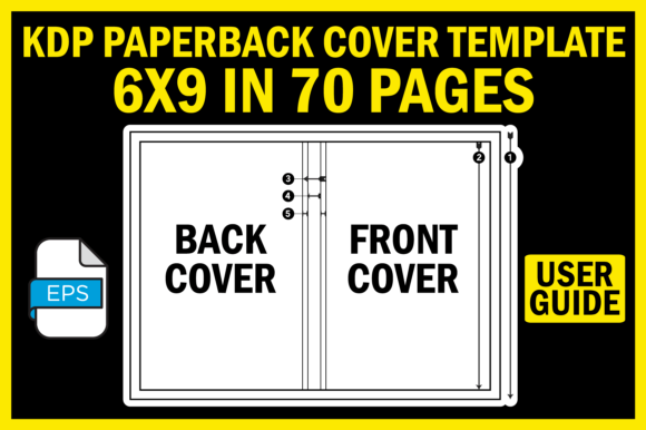 Download KDP Cover Template 6X9 in 70 Pages - Premium Resources