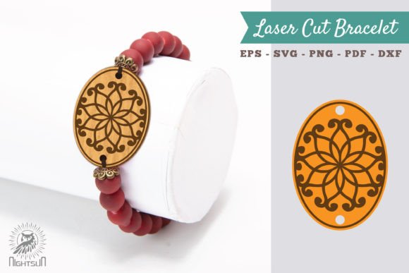 Download Mandala Laser Cut Bracelet SVG 2 - Man Collection