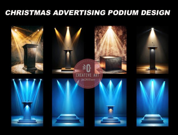Download Christmas Advertising Podium Design - Advertising Collection