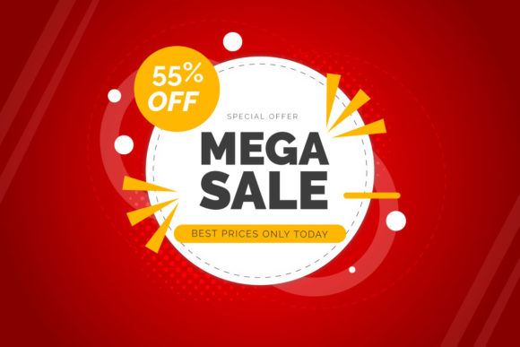 Download Mega Sale Advertising Modern Banner - Advertising Collection