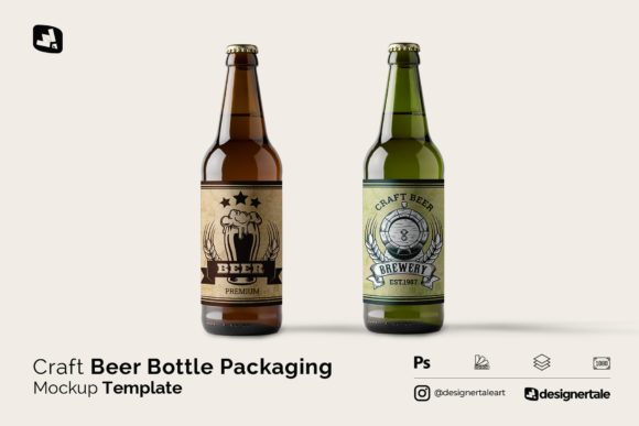 Download Craft Beer Bottle Packaging Mockup - Bottle packaging Collection