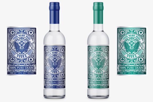 Download Vintage Liquor Bottle Packaging Layout - Premium Bundle