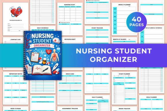 Download Nursing Student Organizer KDP Graphic - Graphic Collection