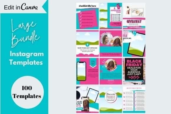 Download 100 Aqua and Pink Instagram Templates - Instagram templates Collection