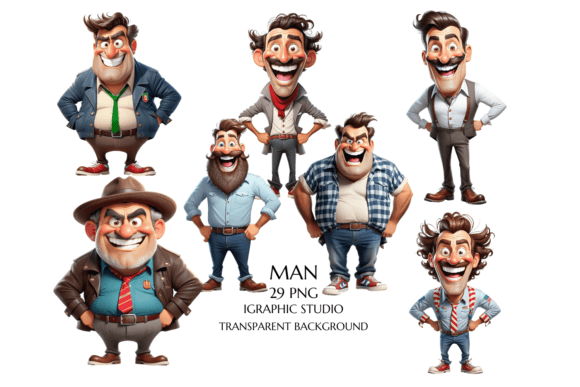 Download Funny Man Clipart PNG, Family Clipart - Man Collection