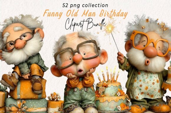 Download Funny Old Man Birthday Clipart - Man Collection