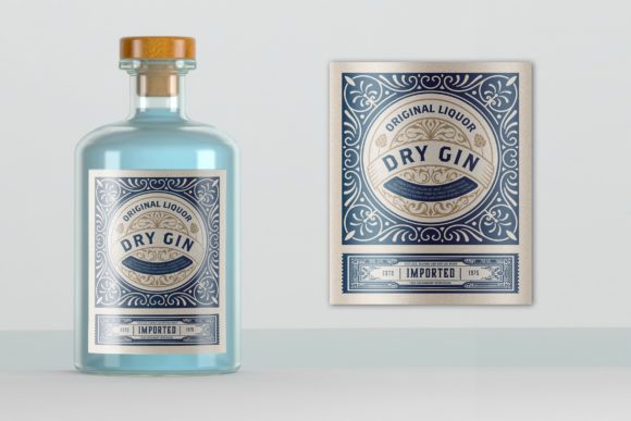 Download Vintage Liquor Bottle Packaging Layout - Premium Resources