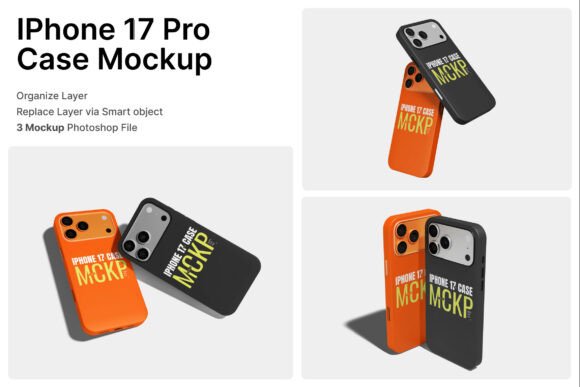 Download IPhone 17 Pro Case 3D Mockup - Iphone 17 pro case Collection