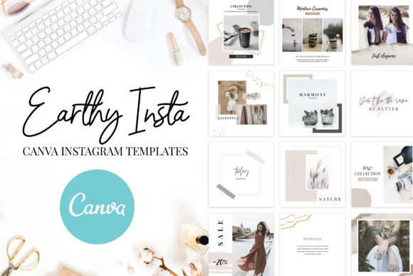 Download Canva Instagram Templates Earthy - Instagram templates Collection